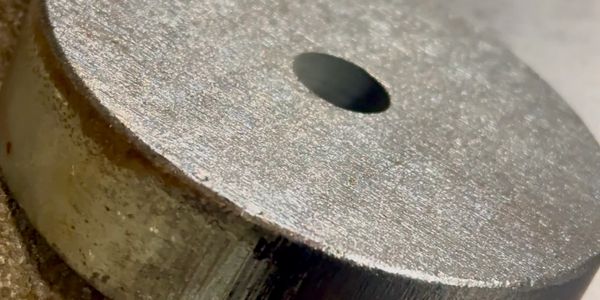 Image of steel plate after laser rust removal