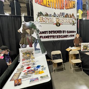 Our booth setup at Fan X in Salt Lake City