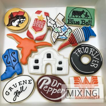 Texas theme cookies