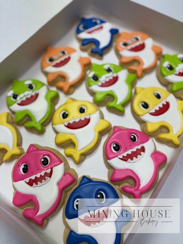 Shark cookie, baby shark