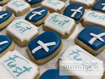 Church cookies, cross cookie, first baptist texas city