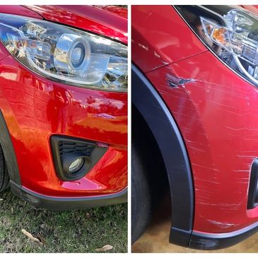 front bumper scratch repair