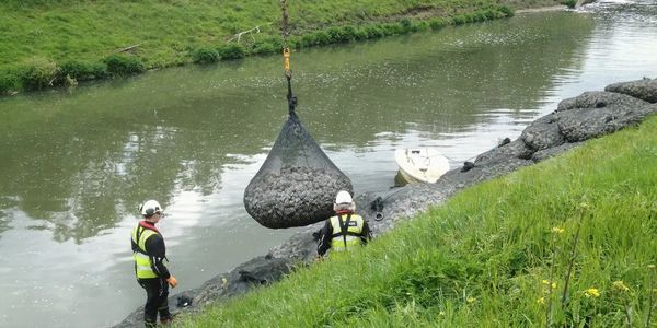 Kyowa Filter Units being installed in canal