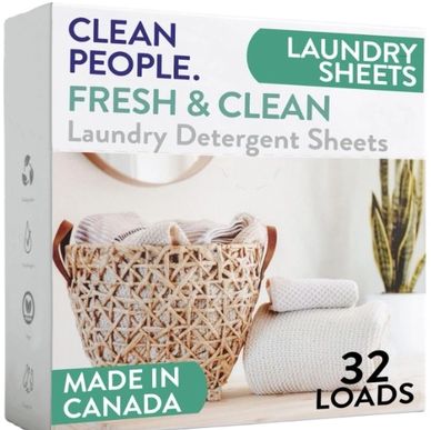 Clean People Laundry Sheets.