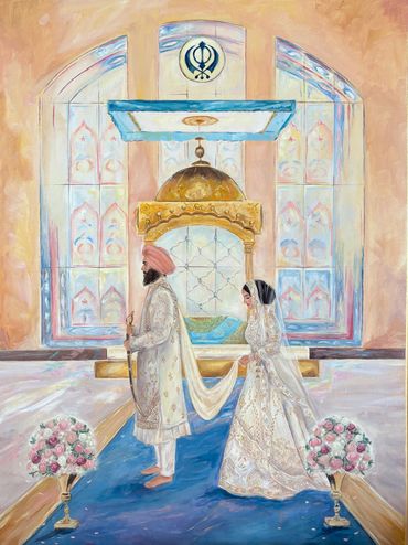 Southall Gurdwara, 18x24in