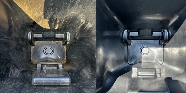 Before and after cleaning
