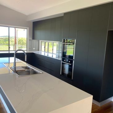 Sleek modern kitchen joinery 