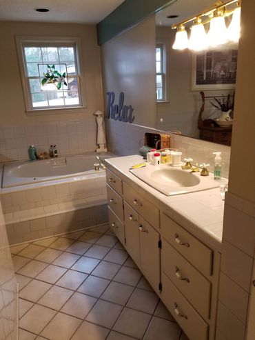 Accessible Design - bathroom remodel - before