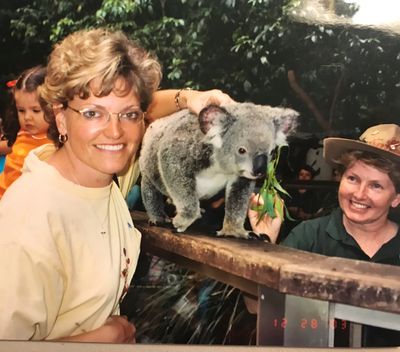 Petting my first Koala at Koala Park Sanctuary Sydney Australia!