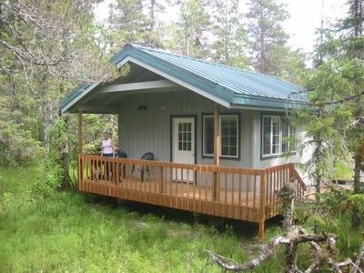 cabins cottonwood settings individual areas ten built private cabin gustavus