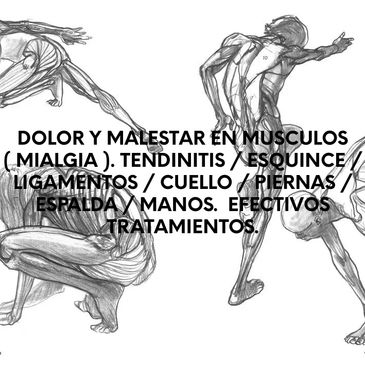 EFECTIVOS TRATAMIENTOS EN MUSCULOS - ESQUINCE - TENDINITIS.
¡ Y MAS.....!