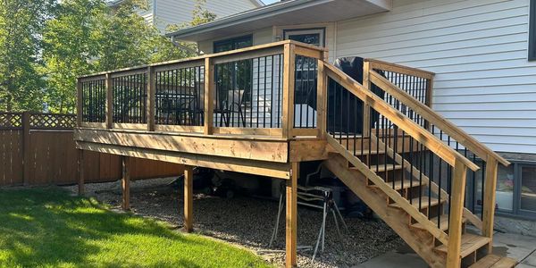 Custom deck to replace a rotten one