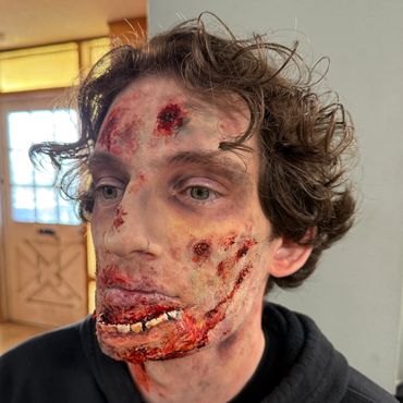 SFX Makeup for "SKIP TO THE NEXT" Andrew Barahona