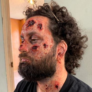 SFX Makeup for "SKIP TO THE NEXT" Andrew Barahona
