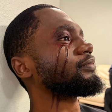 SFX Makeup for "SKIP TO THE NEXT" Andrew Barahona