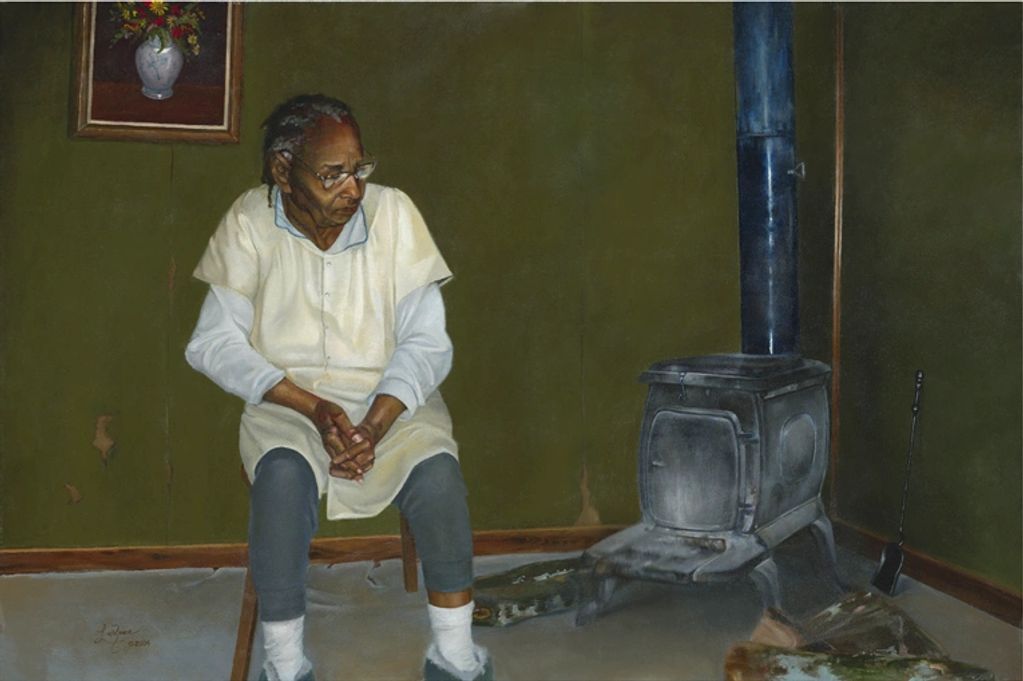 Grandmother's Thoughts, Oil Painting 36 X 24