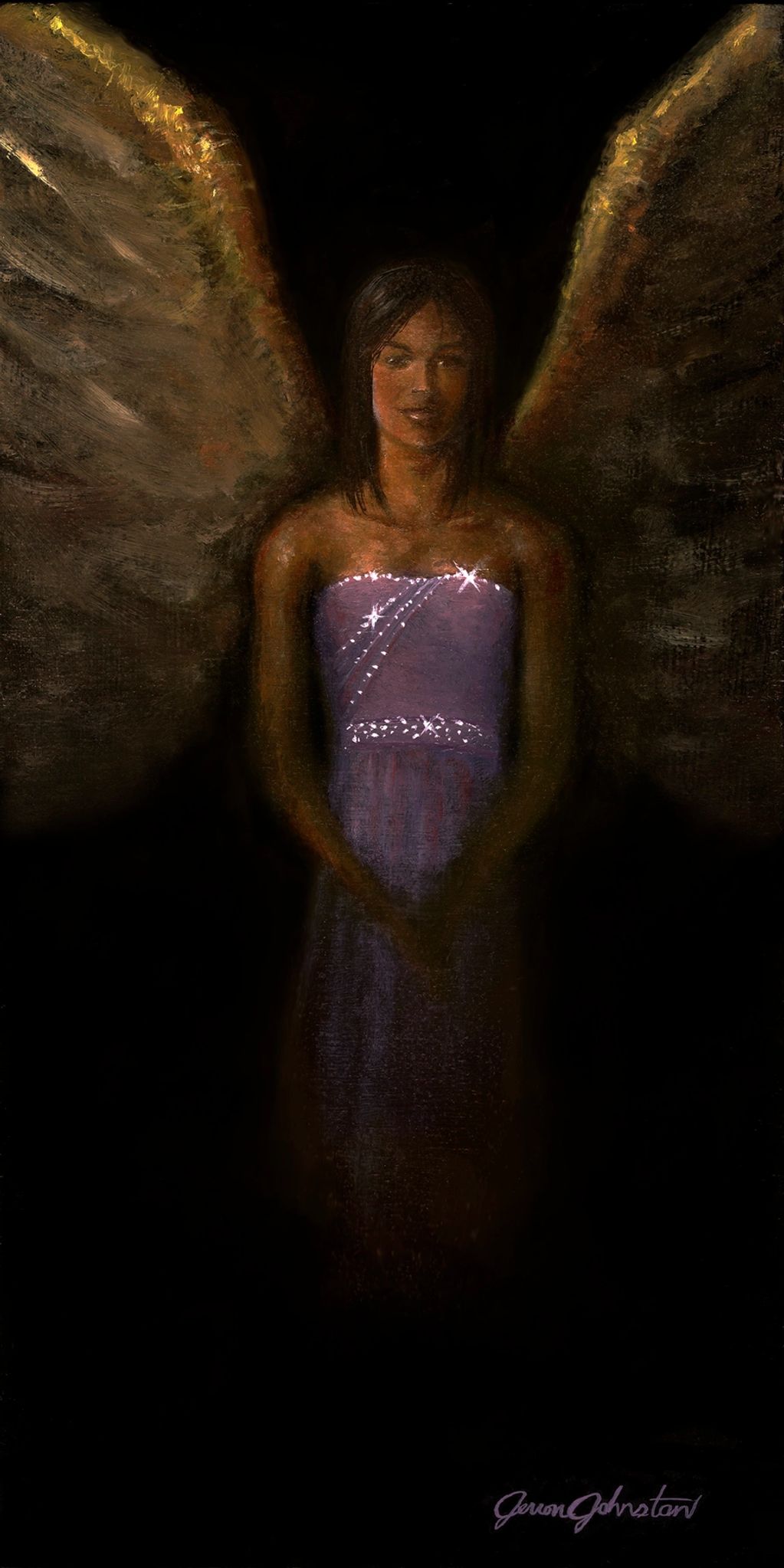 Peaceful Watcher oil painting