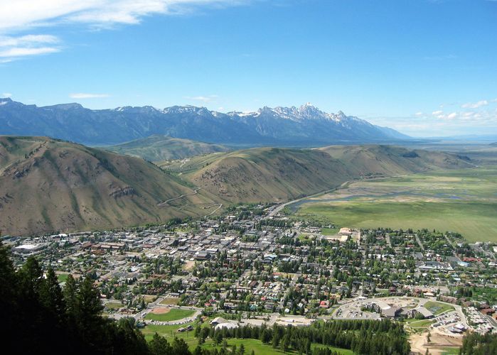 Jackson Hole from Snow King Mountain