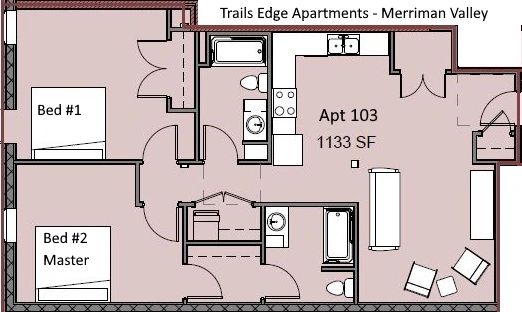 spacious apartment floor plan