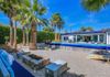 backyard: sitting area and gas fire pit 