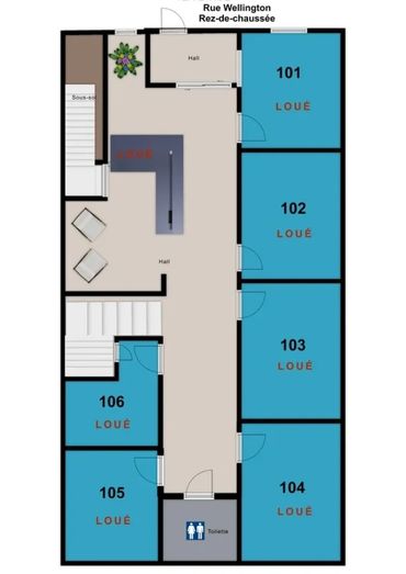Plan d'ensemble du 1er étage
