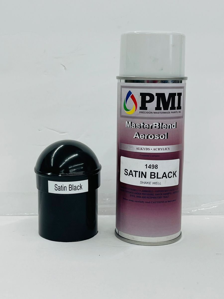 Satin Black Acrylic Enamel Paint Aerosol