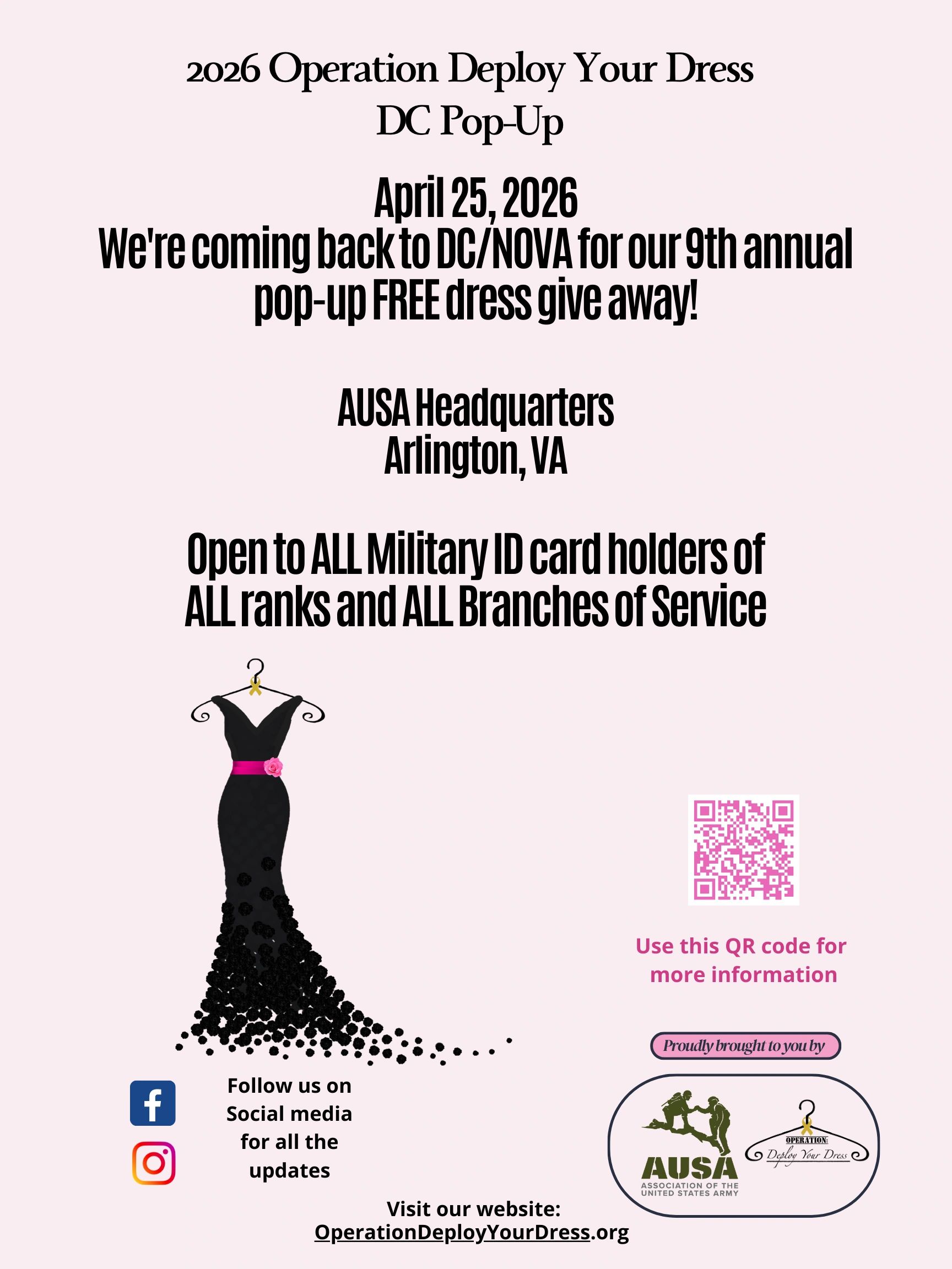 donate prom dresses dc DC area Pop Up