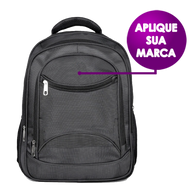 Mochila para notebook personalizada com aplicação de logomarca 