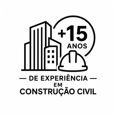 Mais de 15 anos de experiência em construção civil.