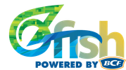 Colorful logo featuring fish and leaf elements.