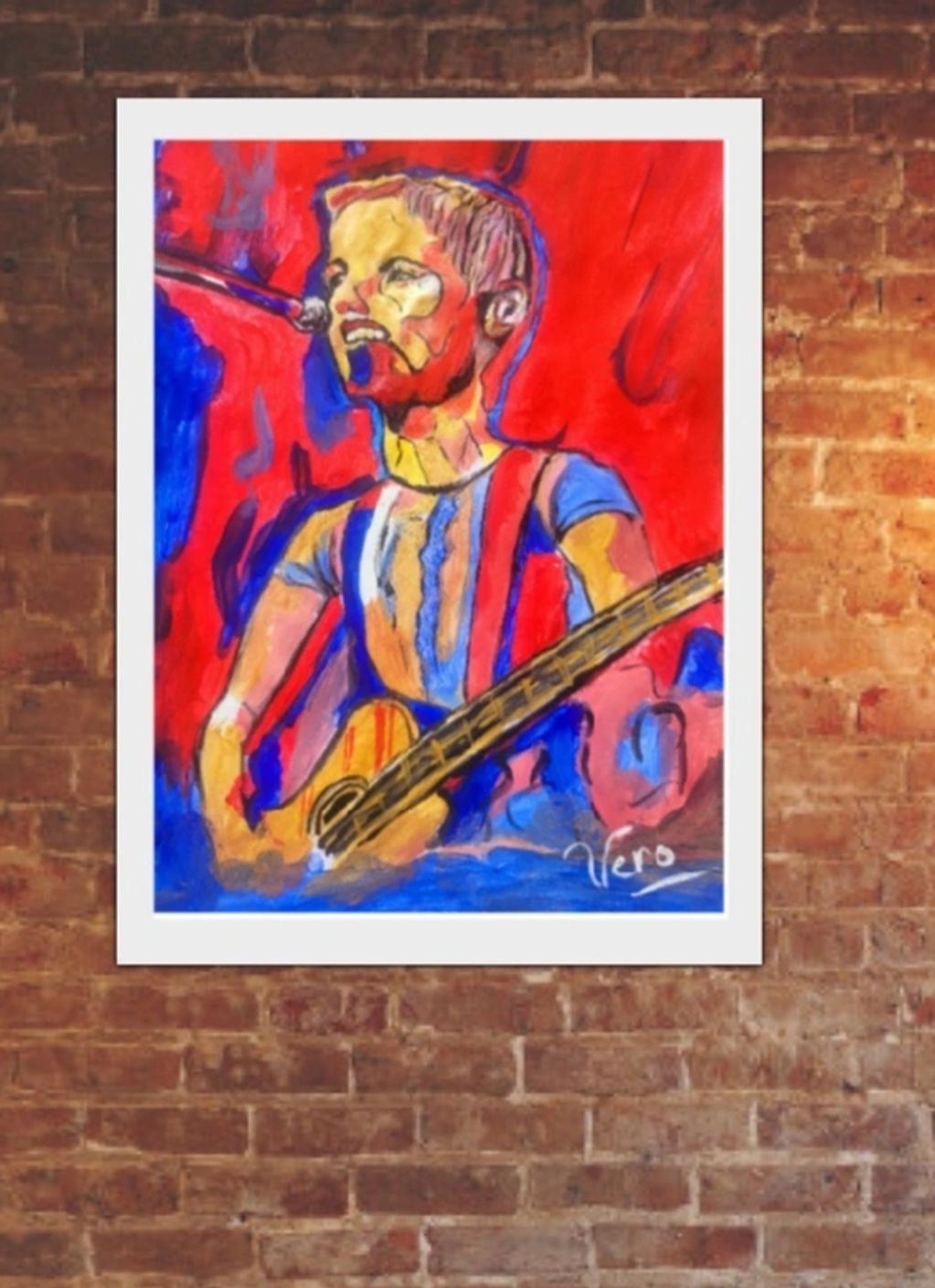 A colourful abstract version of the late GREAT Dolores O'Riordan 🎨🎤🎵 