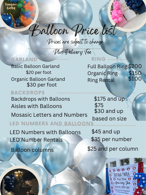 Balloon Price List | alluring-visions.com