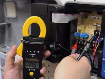 Multimeter Testing Irrigation Controller Ohms Resistance