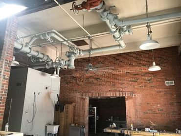 Early construction of the dining room