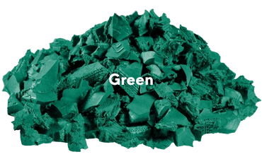 Green rubber mulch