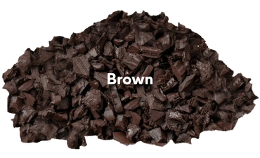 Brown rubber mulch
