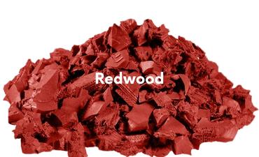 Redwood rubber mulch