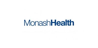 Monash health logo. Mr Santosh Jacob maintains a public appointment with Monash Health Melbourne