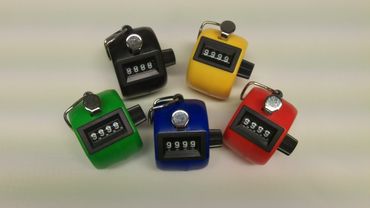 Qulity ABS plastic tally counters in various colours