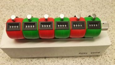 Red and Green Multi Bank Tally Counter