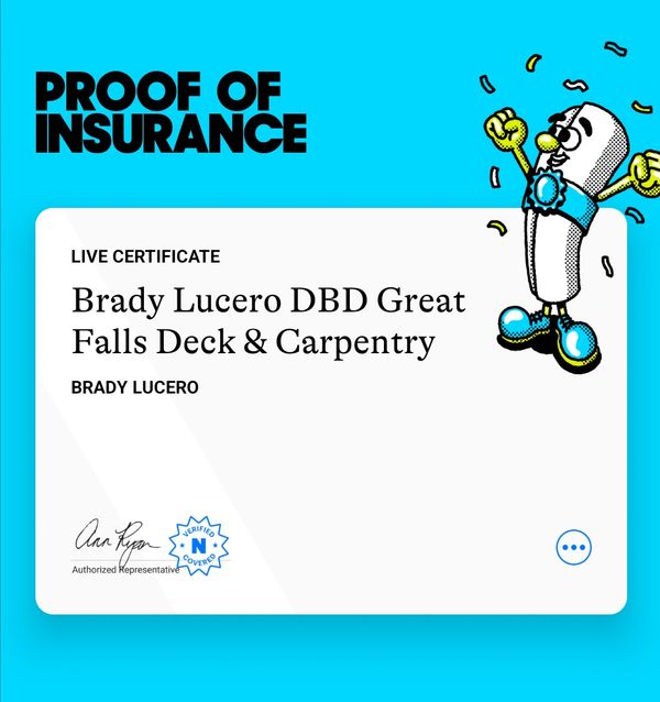 $1,000,000 general liability coverage — protecting our clients and every project.
