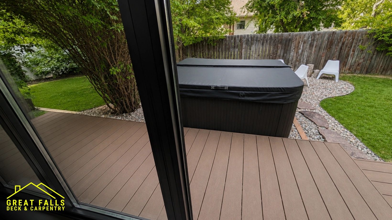 Custom Small Trex Deck | Low-Maintenance Composite Deck in Great Falls