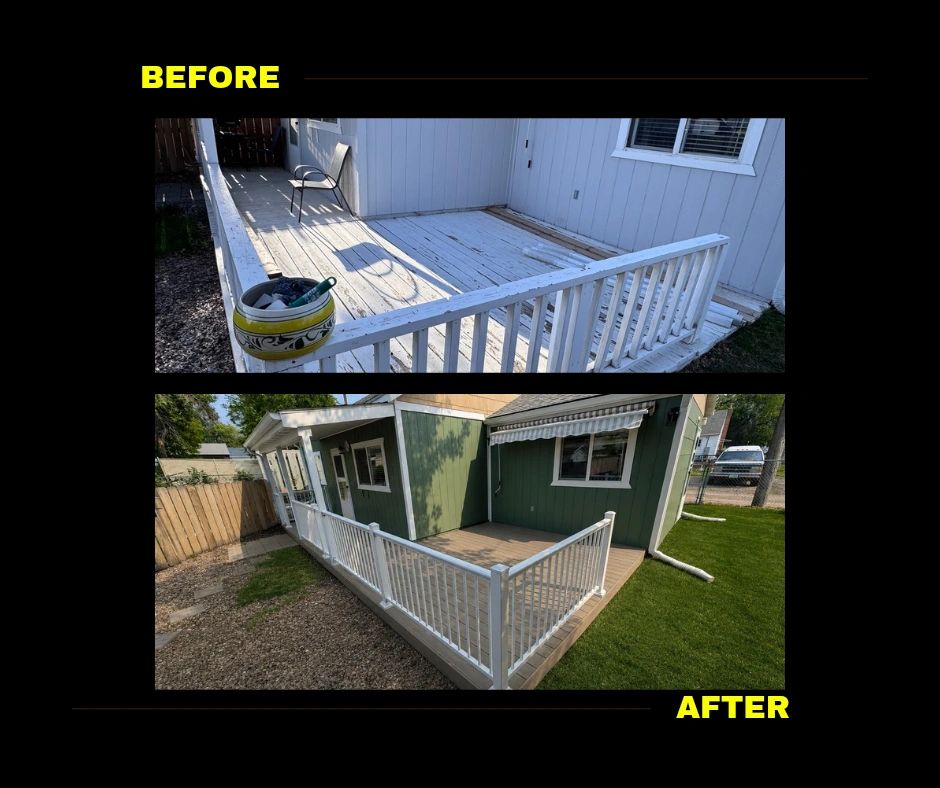 Professional composite deck by Great Falls Deck & Carpentry