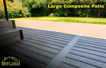 Trex composite patio in Great Falls, Montana