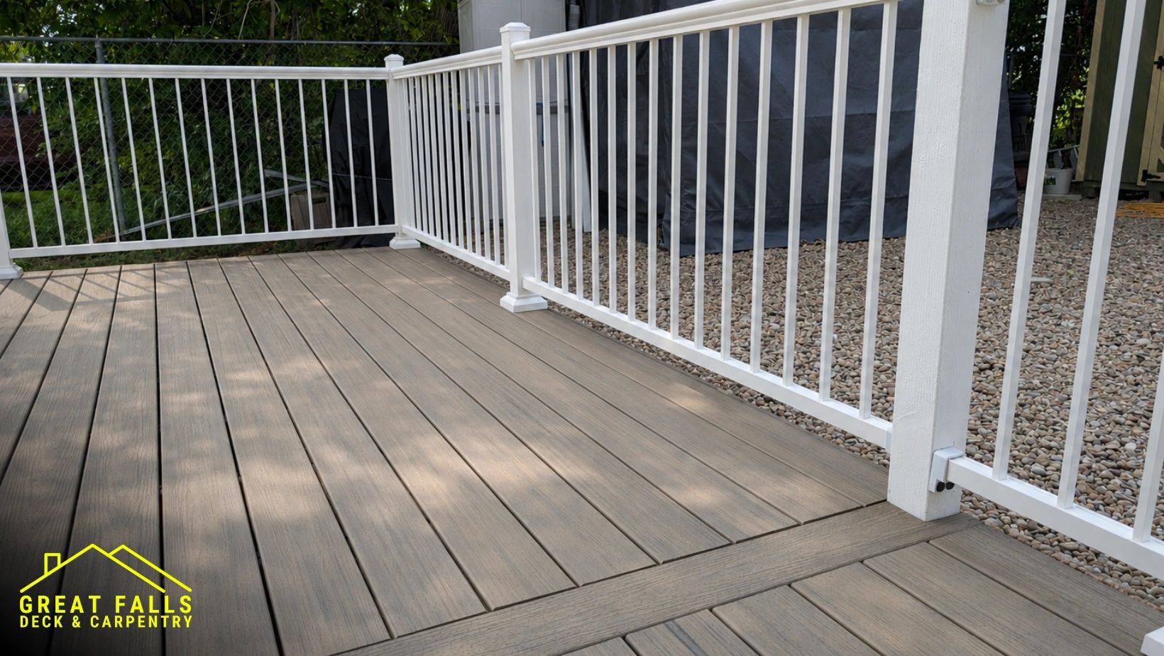 Custom composite deck built in Great Falls, Montana