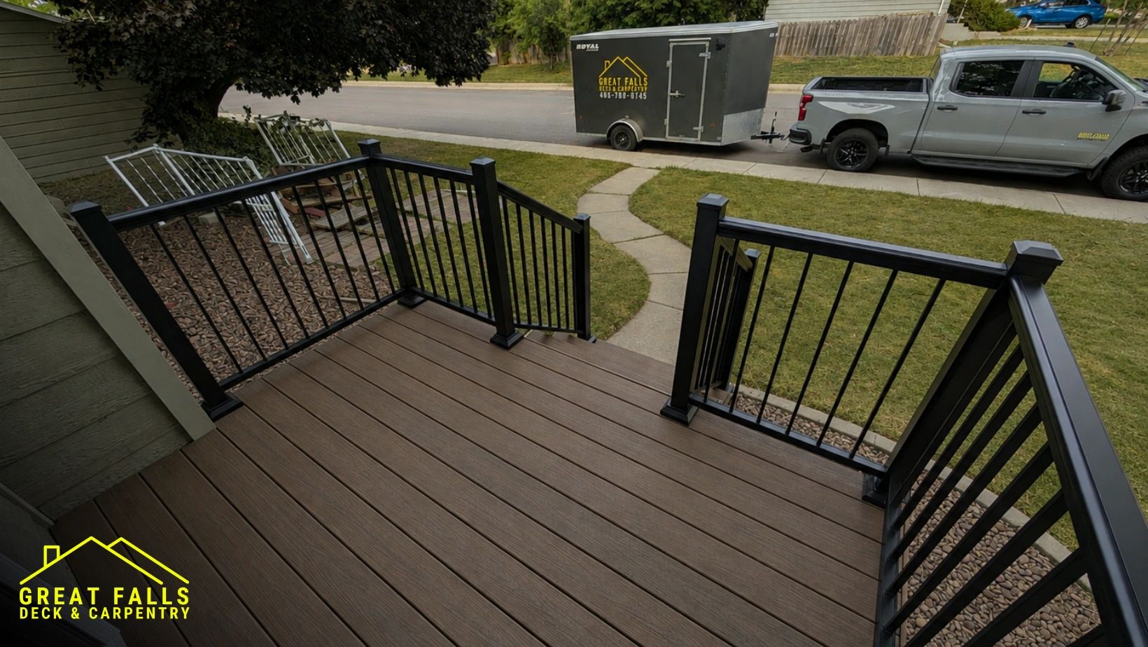 Trex decking with hidden fasteners