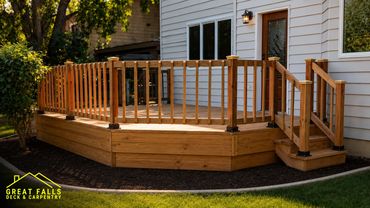 Elevated Wood Deck | Great Falls, MT