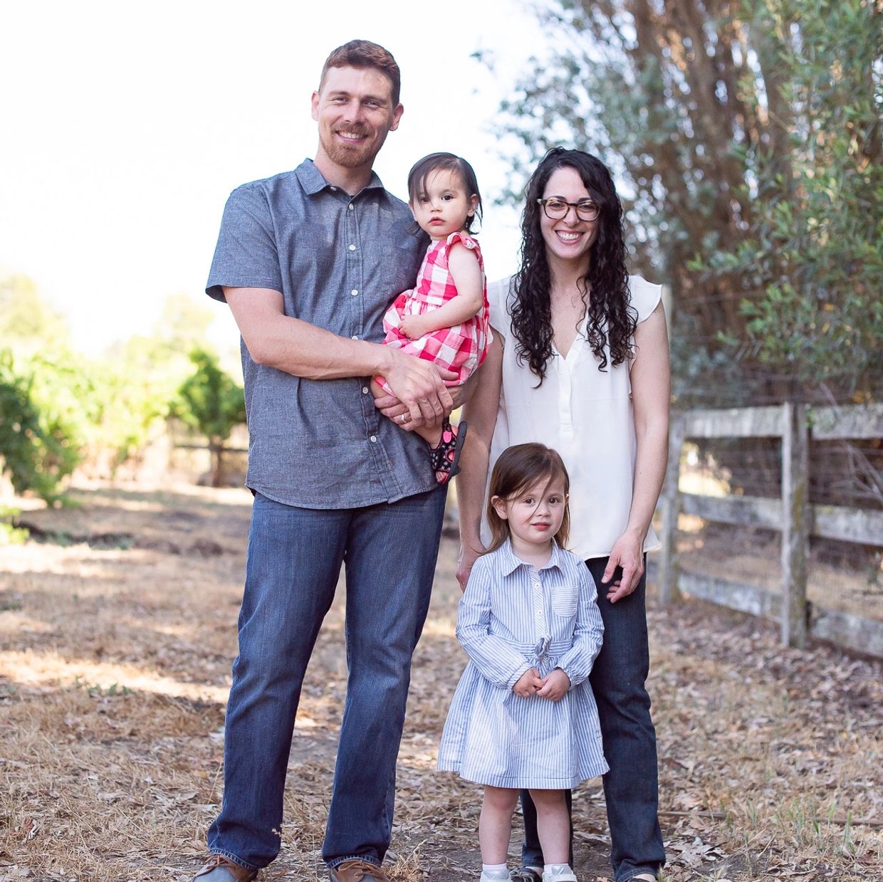 Bowen family portrait at Reid Family Vineyards