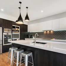 Modern home kitchen lighting.