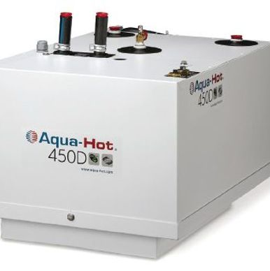 Aqua-Hot 450D heating system unit in white.